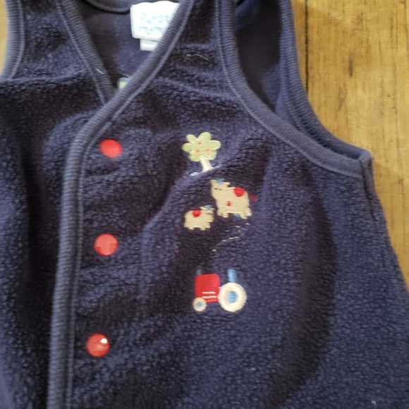 Soft/fuzzy overalls with embroidery - Picture 3 of 6